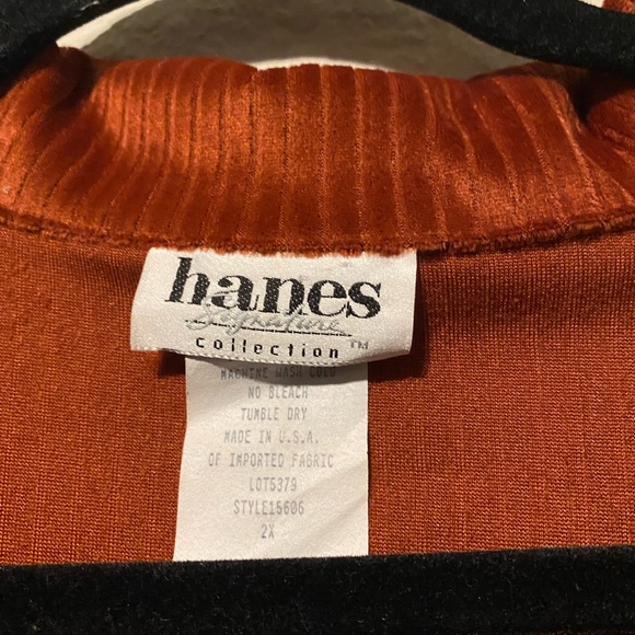 Hanes Rust Button-Up Dress - Picture 3 of 4